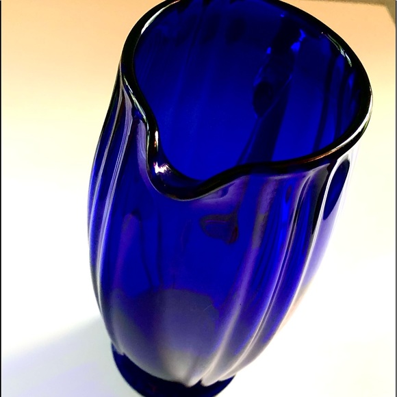 Rare “New Martinsville Glass Co.” Cobalt Pitcher